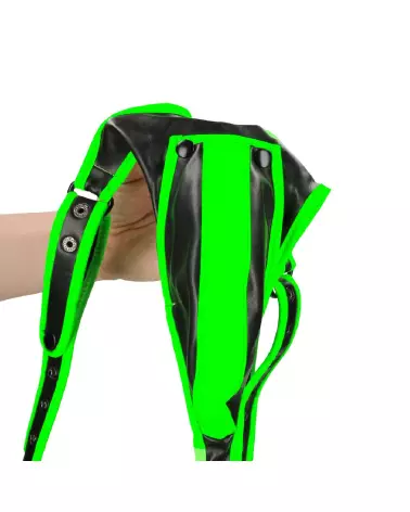 Image du Harnais Homme Lumineux S/M Ouch! by Shots, parfait pour soirées, durable et confortable-7
