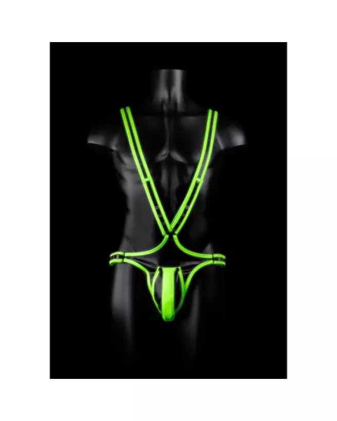 Harnais homme Ouch! by Shots L/XL phosphorescent pour soirées-1