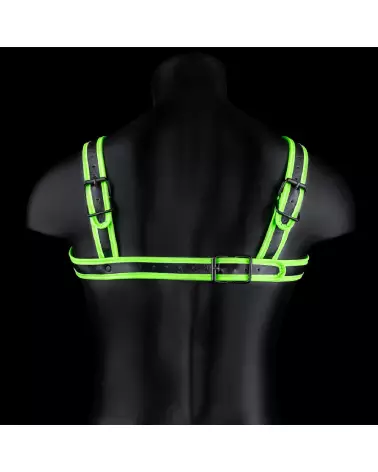 Harnais homme lumineux Buckle Harness Glow in the Dark S/M par Ouch! by Shots-4