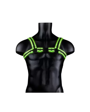 Harnais homme lumineux Buckle Harness Glow in the Dark S/M par Ouch! by Shots-5