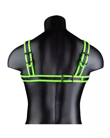 Harnais homme lumineux Buckle Harness Glow in the Dark S/M par Ouch! by Shots-6