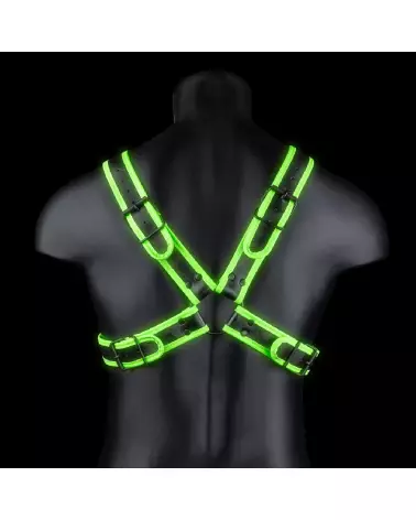 Harnais Homme Glow in the Dark Cross Armor S/M par Ouch! by Shots-4