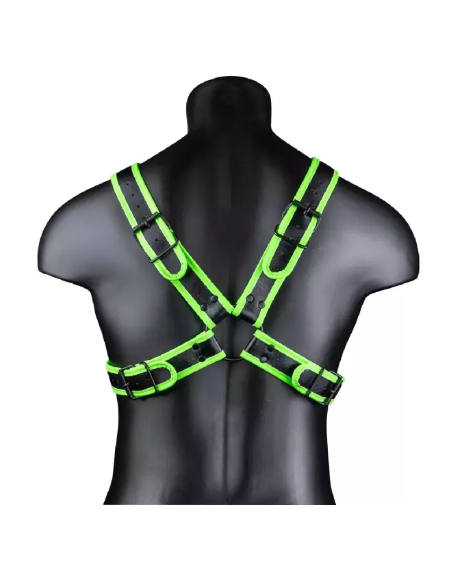 Harnais Homme Glow in the Dark Cross Armor S/M par Ouch! by Shots-6