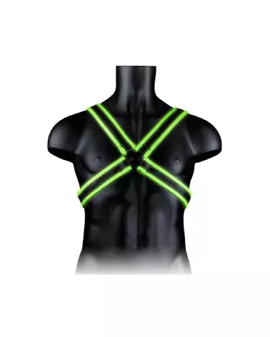 Image du harnais Cross Armor Glow in the Dark L/XL par Ouch! by Shots, style et visibilité-5