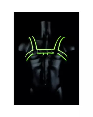 Harnais Chest Bulldog Glow in the Dark Ouch! by Shots Taille S/M-1
