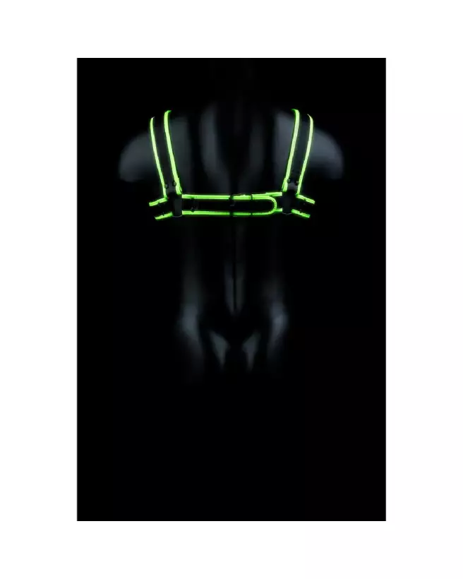 Harnais Chest Bulldog Glow in the Dark Ouch! by Shots Taille S/M-4