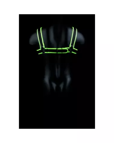 Image du harnais Chest Bulldog Glow in the Dark L/XL par Ouch! by Shots-4