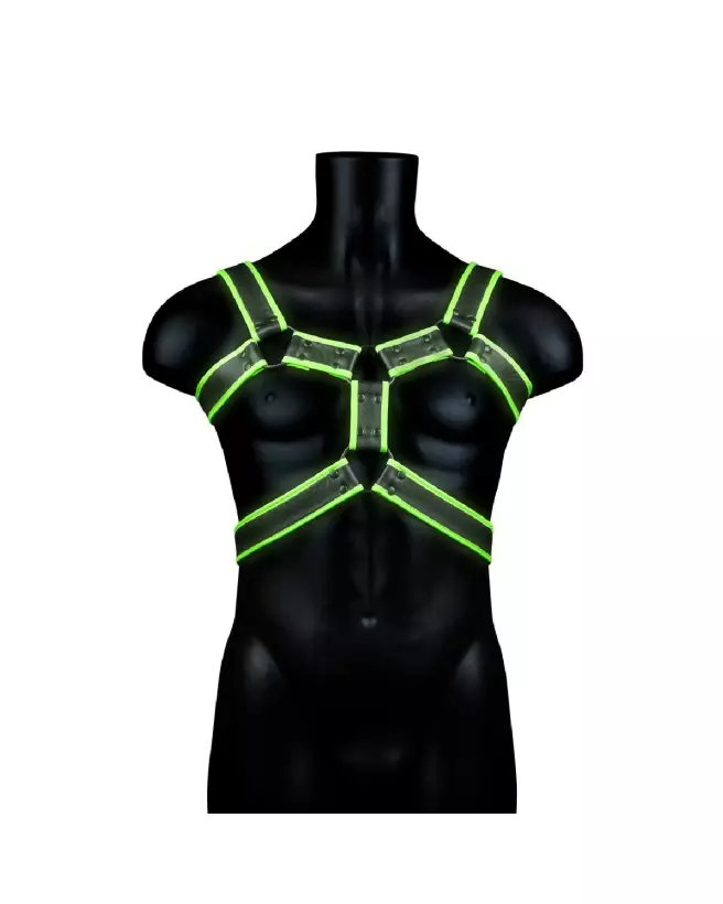 Harnais Body Armor L/XL phosphorescent Ouch! by Shots pour homme-5