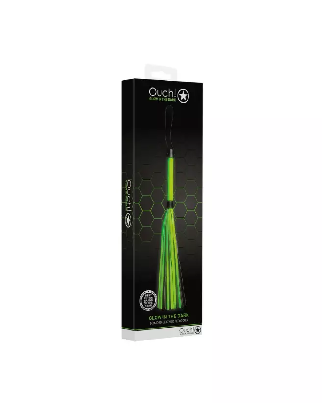 Flogger lumineux Ouch! by Shots pour jeux érotiques BDSM-2