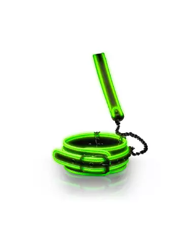 Collier et laisse phosphorescents pour chien Ouch! by Shots pour promenade nocturne sécurisée-4