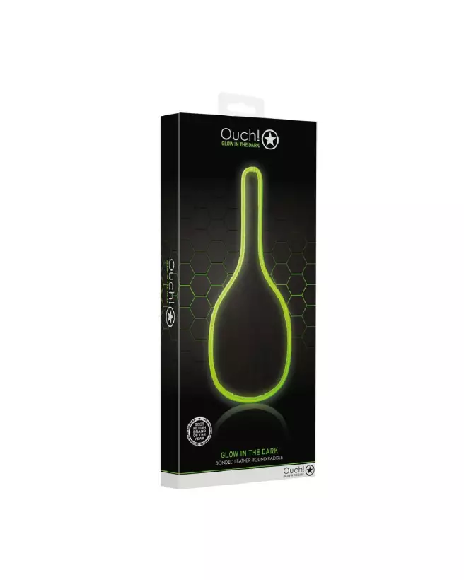 Photo de Round Paddle Glow in the Dark de Ouch! by Shots pour jeux érotiques nocturnes-2