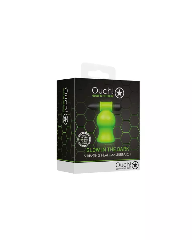 Masturbateur Vibrant Phosphorescent Ouch! by Shots en action-2