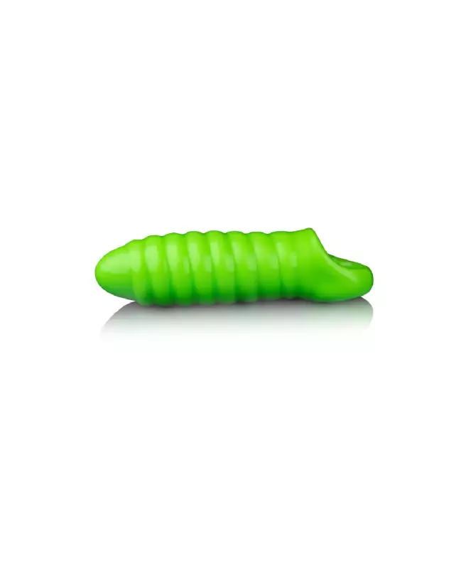 Swirl Thick Stretchy Penis Sheath Glow in the Dark par Ouch! Shots - Gaines pour Pénis-4
