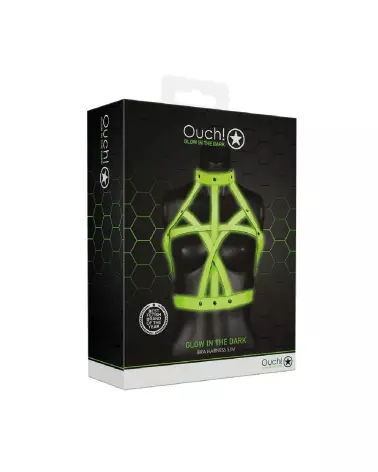 Harnais lumineux Bra Harness Ouch! by Shots taille S/M-2