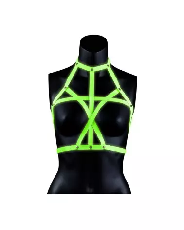 Image du Bra Harness Glow in the Dark par Ouch! by Shots en taille L/XL, parfait pour les soirées et festivals-5