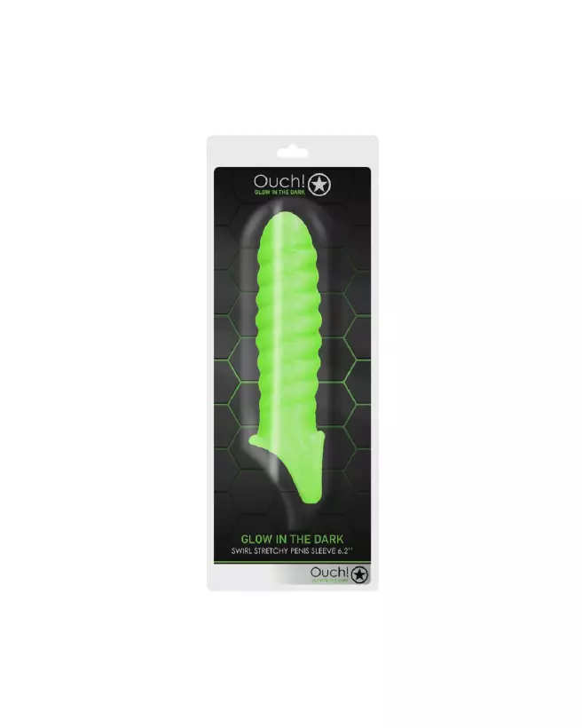 Gaine pénis Swirl Stretchable lumineuse de Ouch! by Shots-2