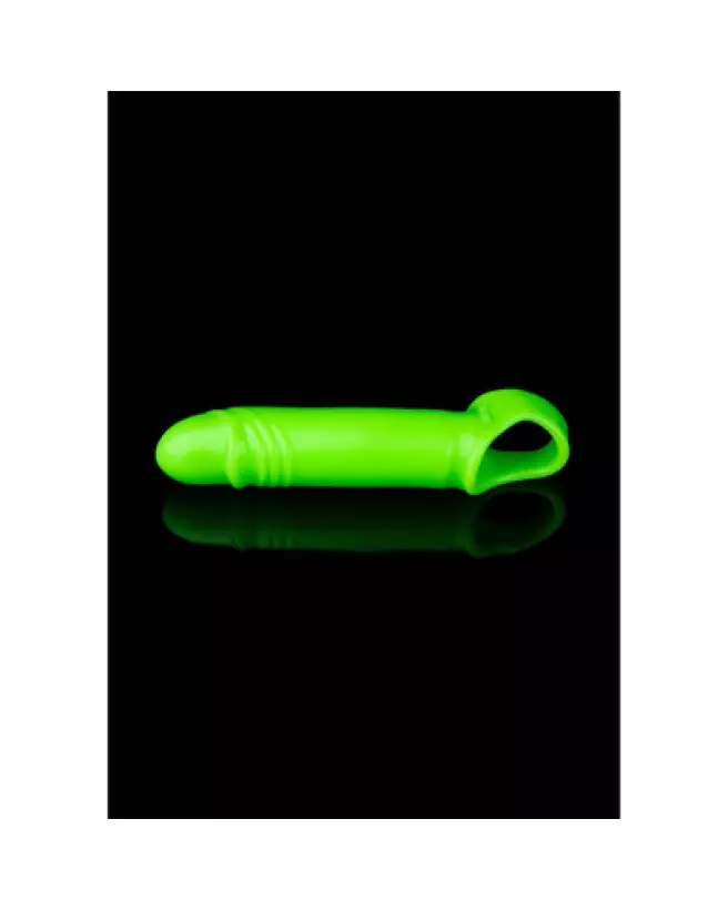 Gaine pénis lumineuse extensible Ouch! by Shots, effet glow in the dark-1