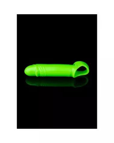 Gaine pénis lumineuse extensible Ouch! by Shots, effet glow in the dark-1