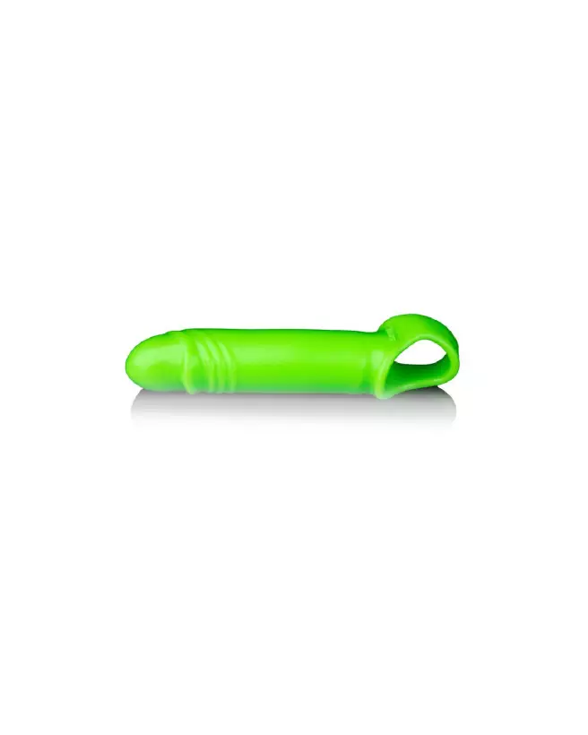 Gaine pénis lumineuse extensible Ouch! by Shots, effet glow in the dark-4