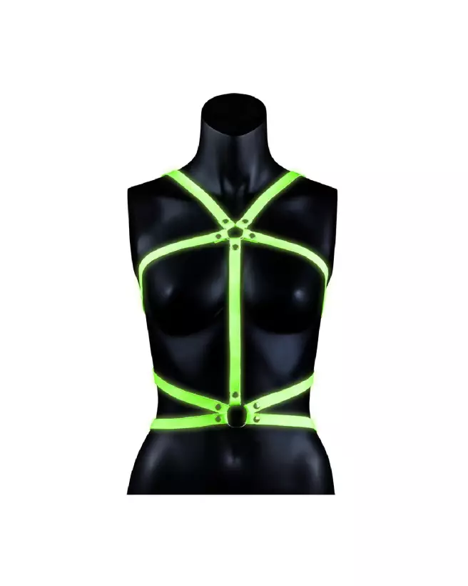 Harnais Body Armor phosphorescent Ouch! by Shots L/XL, sécurité et confort-4