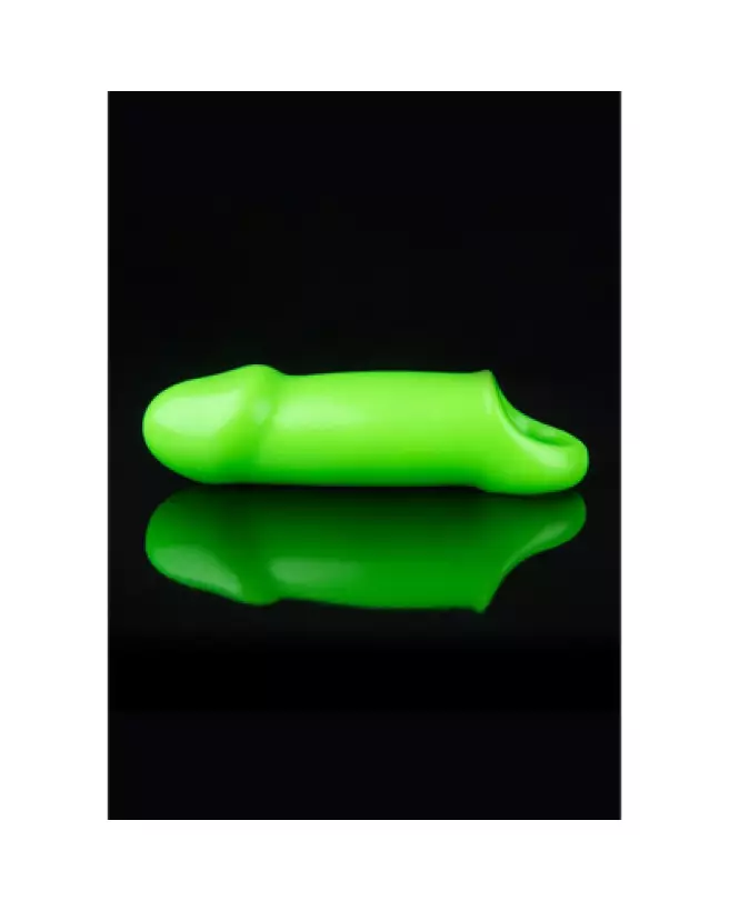 Image de la gaine pénis luminescente Ouch! by Shots, extensible et épaisse-1