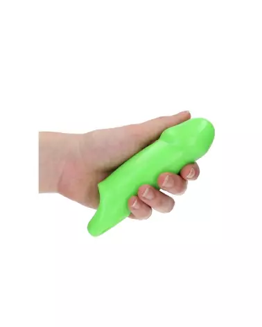 Image de la gaine pénis luminescente Ouch! by Shots, extensible et épaisse-6