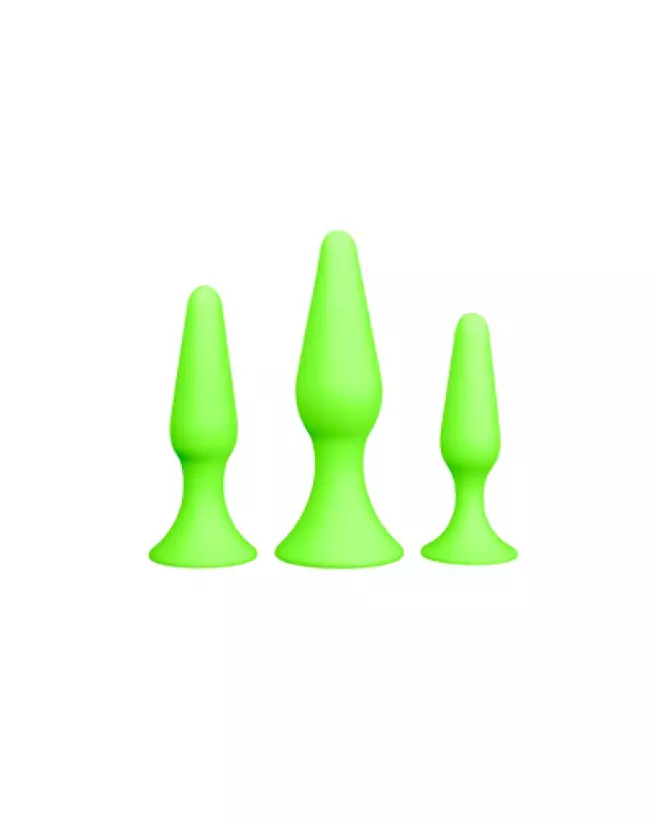 Set Butt Plug Lumineux Ouch! by Shots pour exploration anale-1