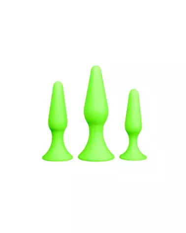 Set Butt Plug Lumineux Ouch! by Shots pour exploration anale-1