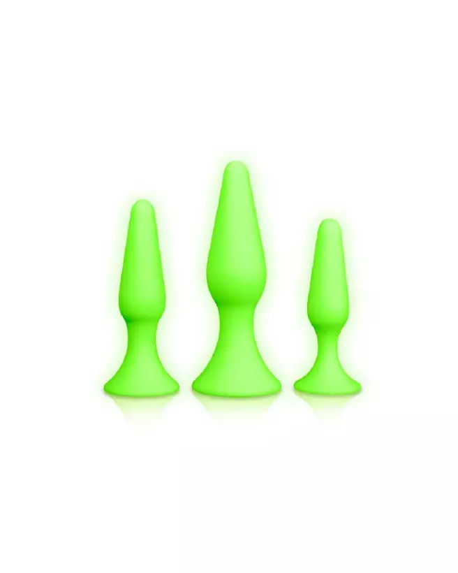 Set Butt Plug Lumineux Ouch! by Shots pour exploration anale-4