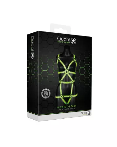 Harnais L/XL Glow in the Dark de Ouch! by Shots pour visibilité optimale-2