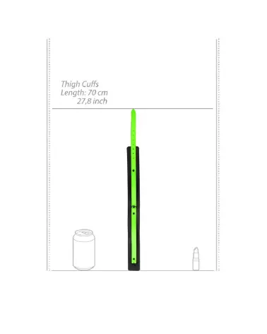 Harnais phosphorescent Ouch! by Shots avec menottes et ceinture taille S/M-7