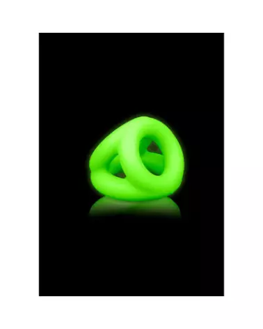 Cockring Ball Strap Glow in the Dark de Ouch! Shots pour performance et plaisir enhanced-1