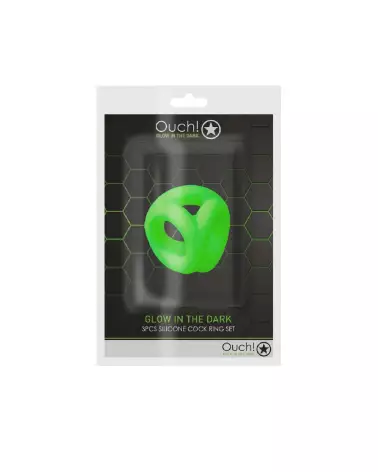Cockring Ball Strap Glow in the Dark de Ouch! Shots pour performance et plaisir enhanced-2