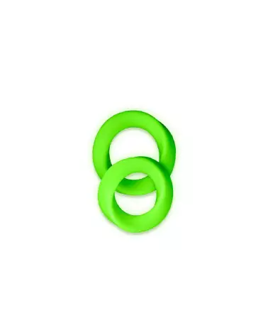 Cockring Set Glow in the Dark de Ouch! by Shots pour endurance et plaisir-4
