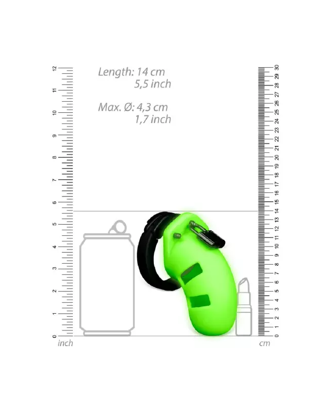 Image de la Cage de Chasteté Model 20 Glow in the Dark de Ouch! by Shots-6