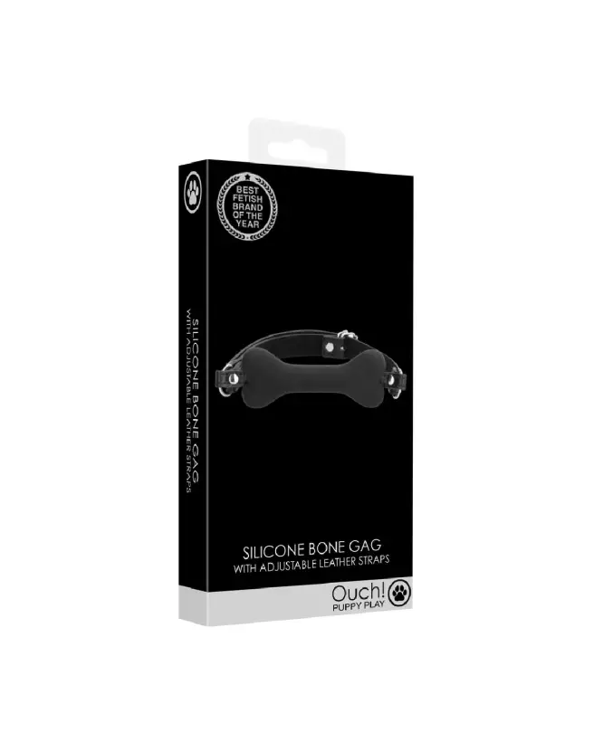 Silicone Bone Gag de Ouch! by Shots pour jeux BDSM-2