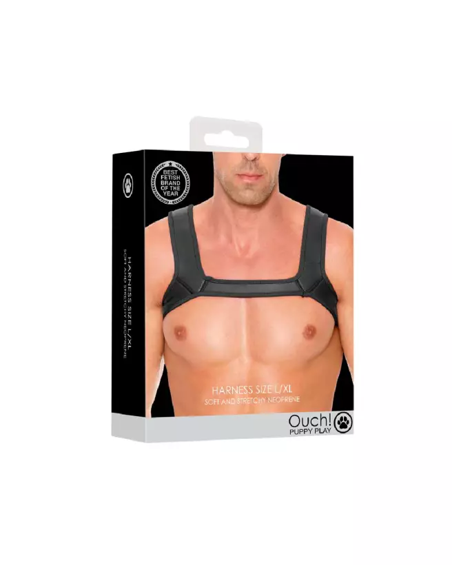 Harnais homme néoprène Ouch! by Shots L/XL ajustable et confortable-2