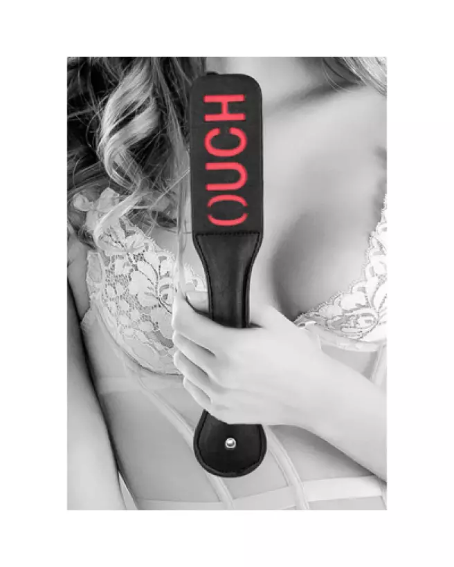 Tapette en cuir bondé Ouch by Shots pour BDSM-1