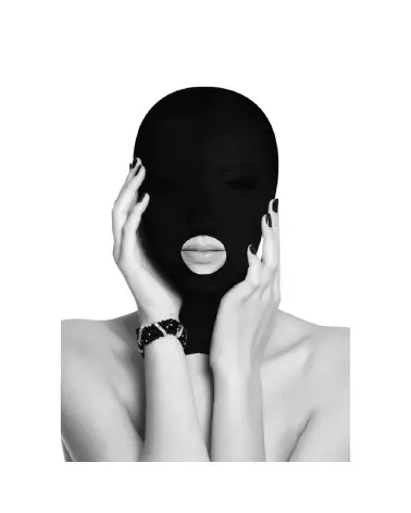 Masque de soumission en cuir Ouch! by Shots pour jeux BDSM-5