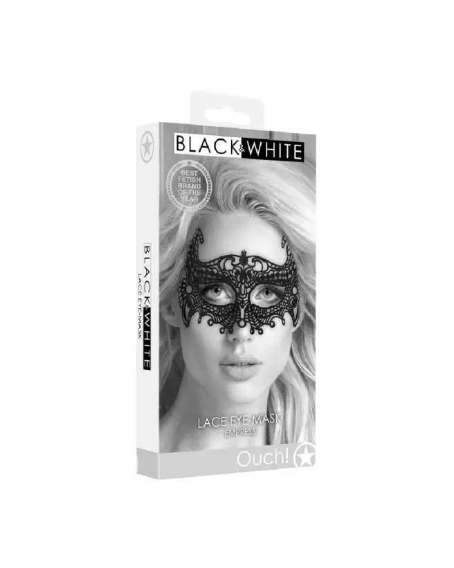 Photo du Masque en Dentelle Empress de Ouch! by Shots, idéal pour séduction et jeux de rôle-2