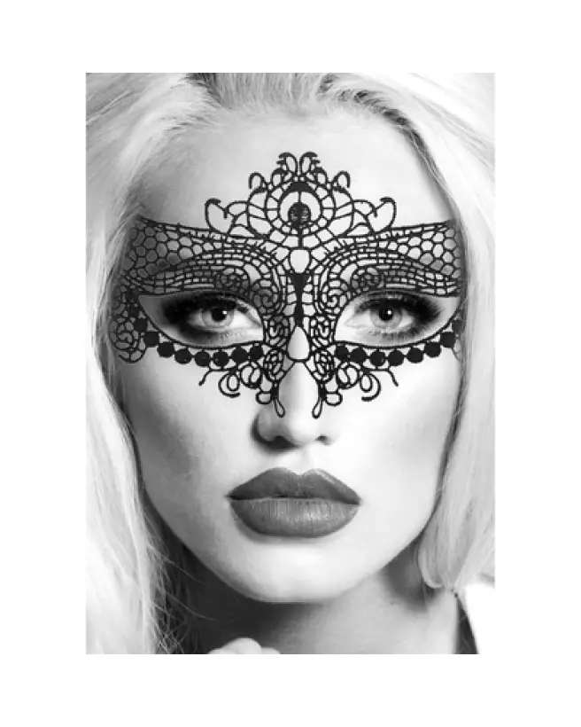Masque en dentelle Queen de Ouch! by Shots pour élégance et jeux de rôle-1