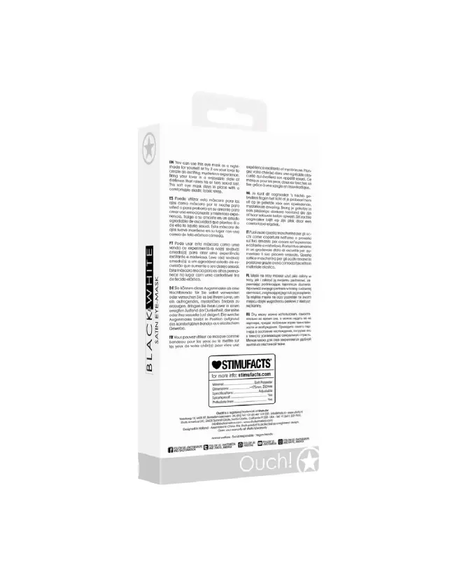 Masque en satin pour les yeux Ouch! by Shots pour jeux de rôle et bondage-3