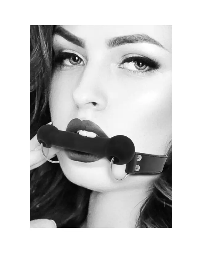 Baillon Bit Gag en silicone de Ouch! by Shots pour jeux BDSM-1
