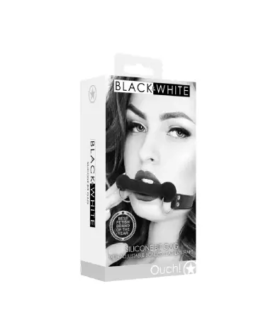 Baillon Bit Gag en silicone de Ouch! by Shots pour jeux BDSM-2