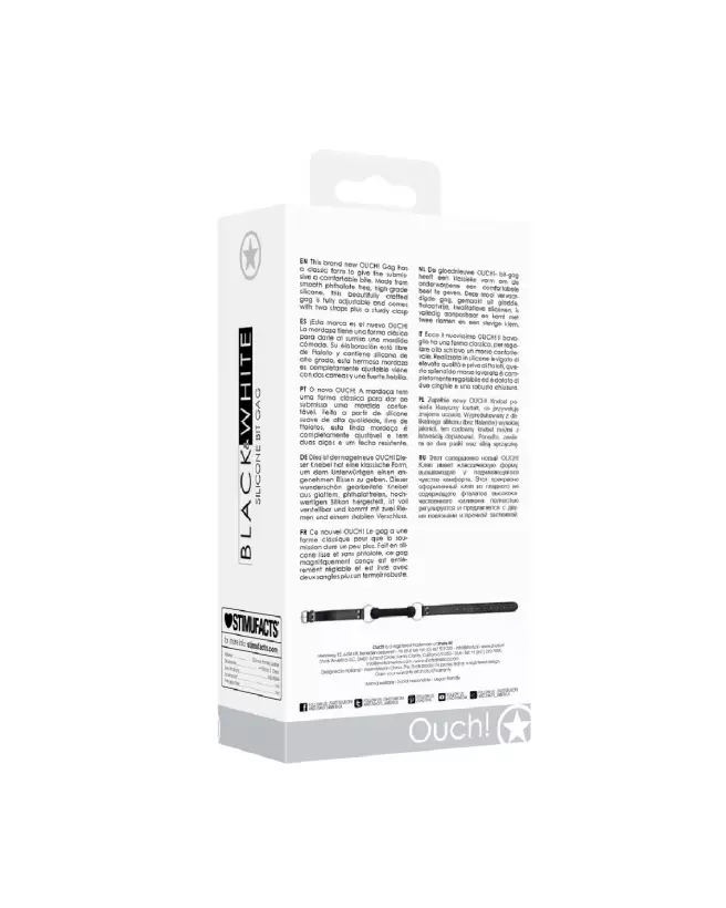 Baillon Bit Gag en silicone de Ouch! by Shots pour jeux BDSM-3