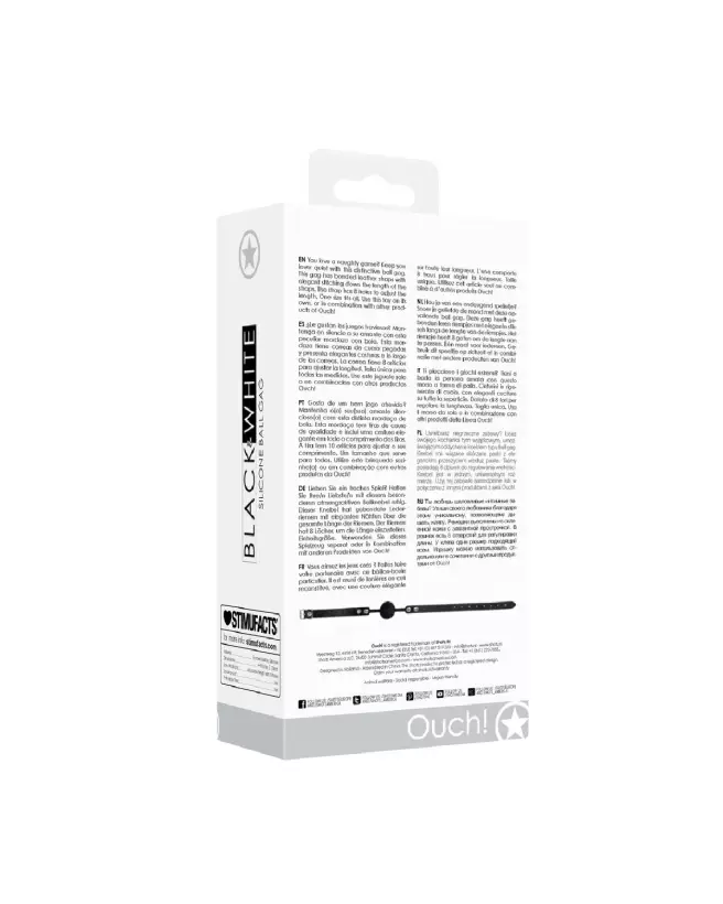 Image du Baillon Boule en Silicone Ouch! - Accessoire BDSM Essential-3