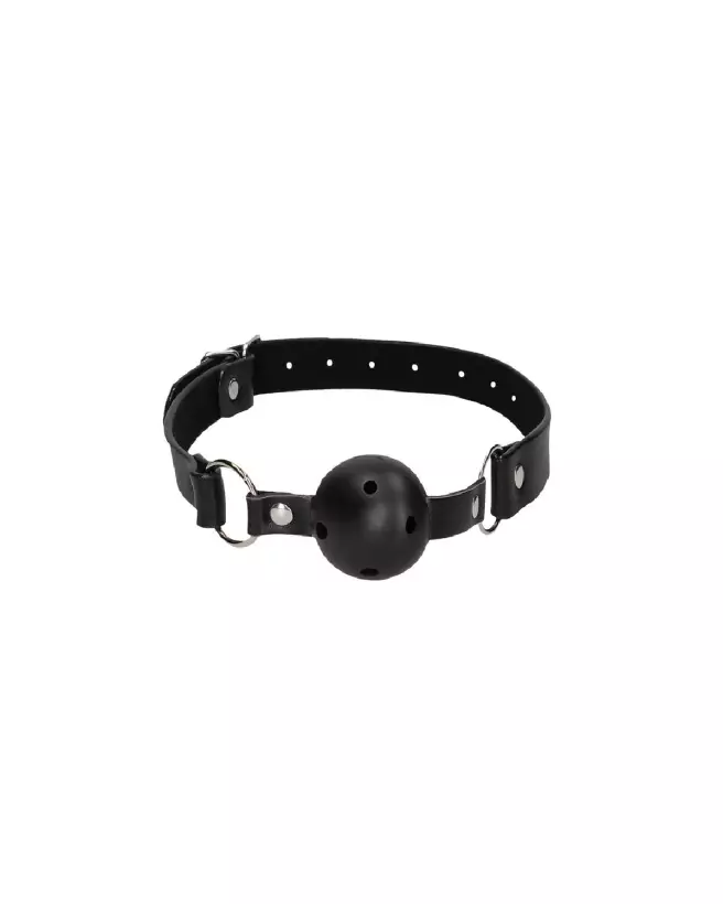 Photo du Breathable Ball Gag d'Ouch! by Shots, baillon BDSM ajustable en silicone-4