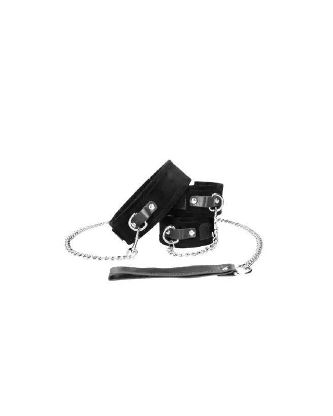 Collier Velcro avec Laisse et Menottes Ouch! by Shots pour jeux BDSM-5