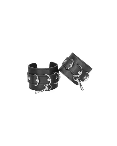 Hogtie en cuir bondé avec menottes Ouch! by Shots pour mains et chevilles-4