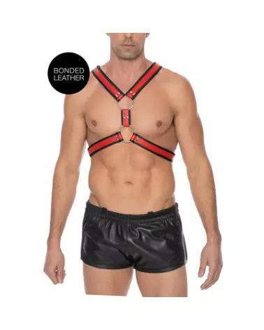 Harnais en cuir écossais Ouch! by Shots pour homme taille L/XL-1